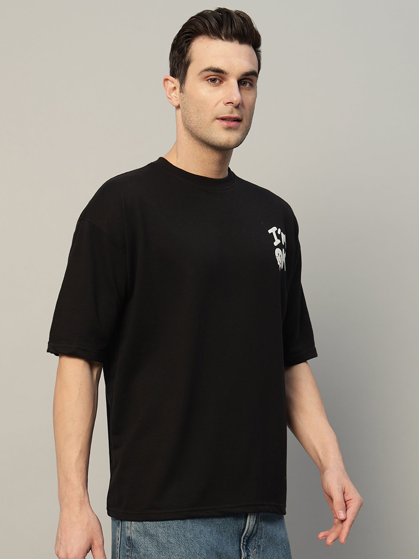 Broken Black Oversized T-Shirt