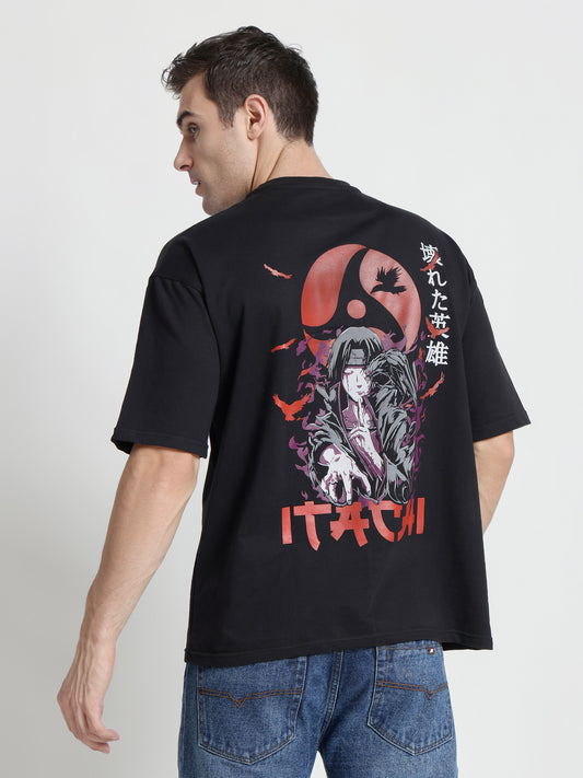 Itachi Black Oversized T-Shirt