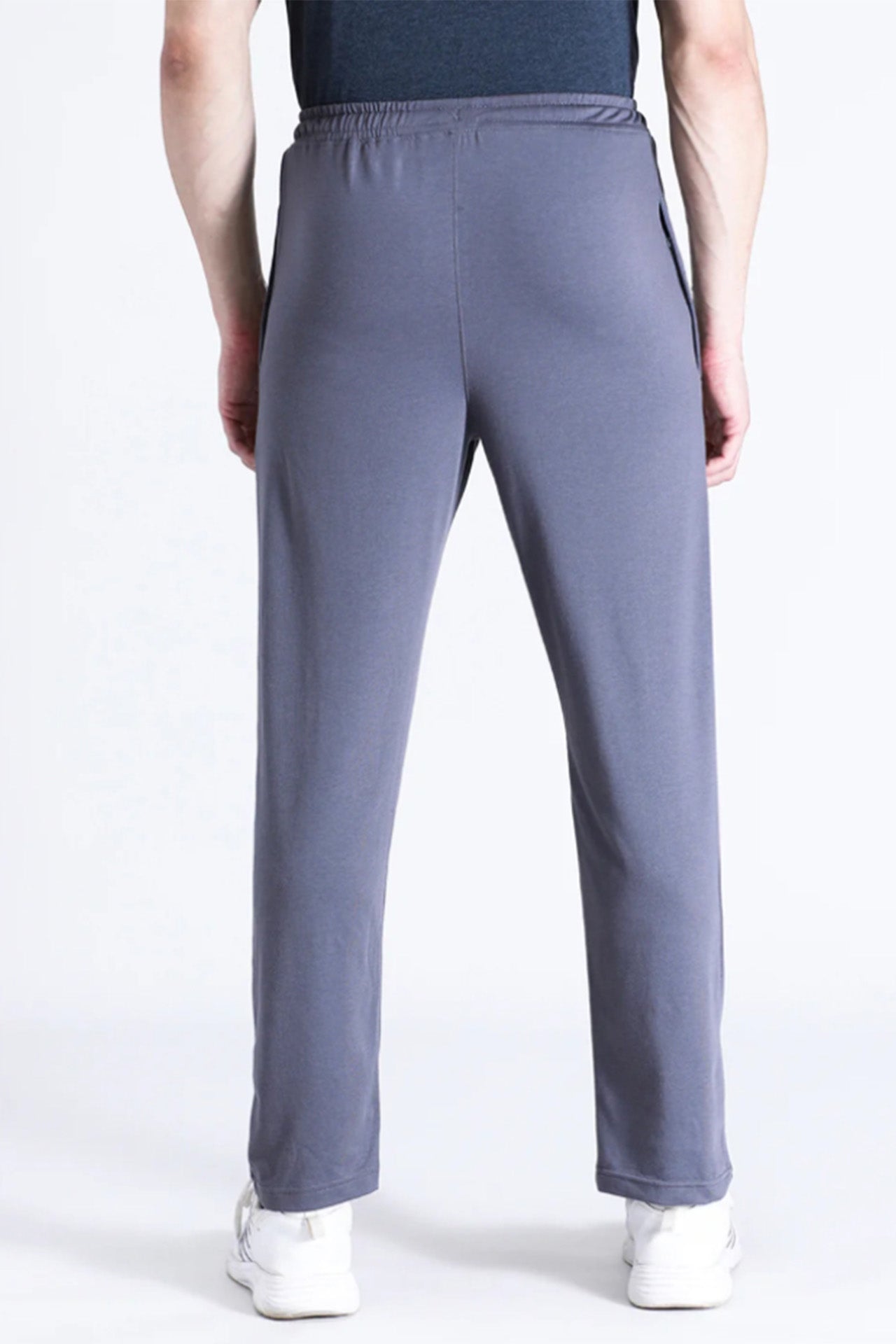 Men’s Steel Grey Straight-Fit Lounge & Track Pants