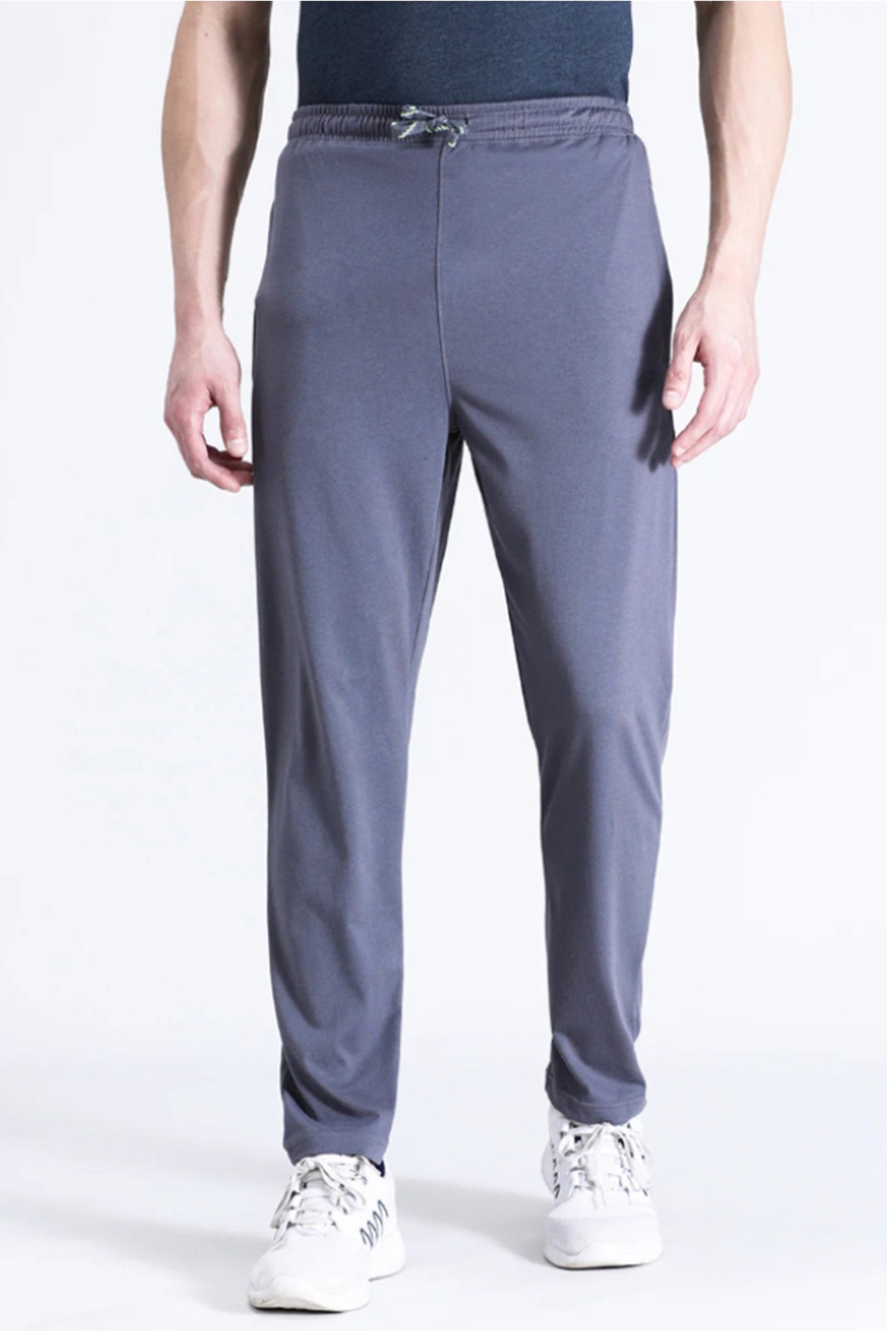 Men’s Steel Grey Straight-Fit Lounge & Track Pants