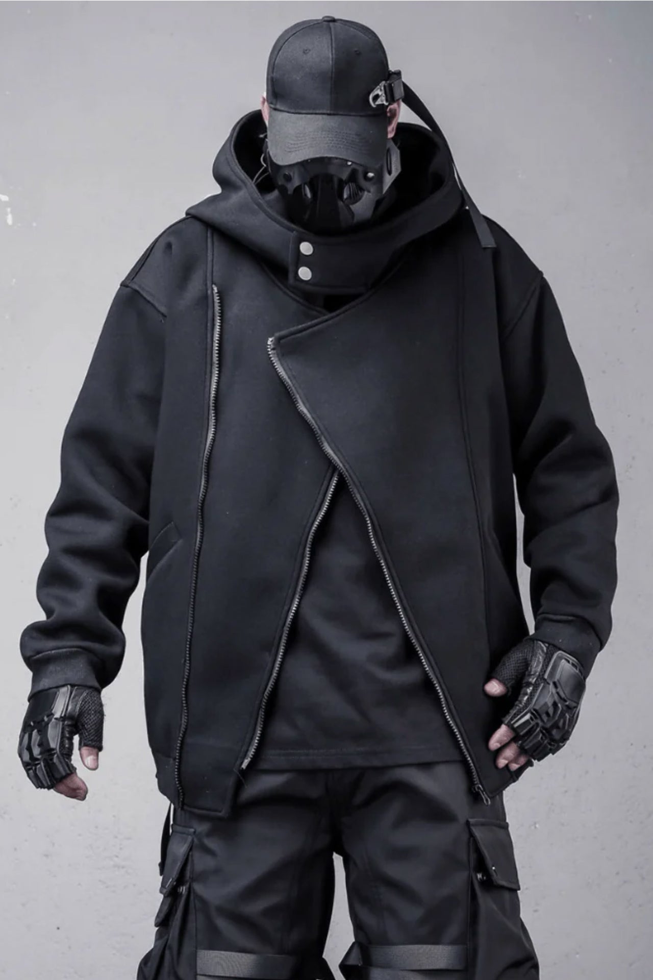 ShadowEdge Asymmetric Jacket – Stealth Black