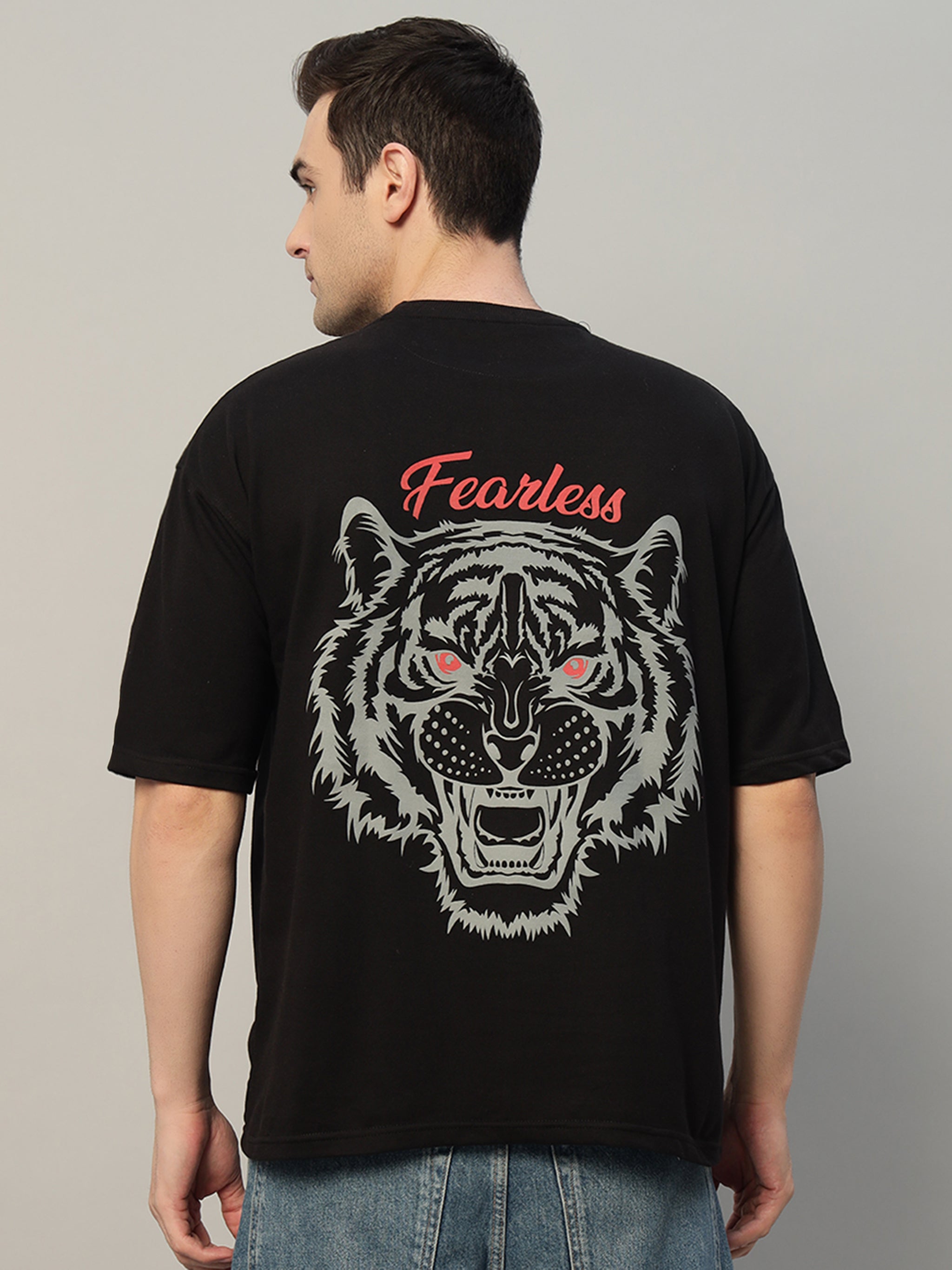 Tiger Black Oversized T-Shirt