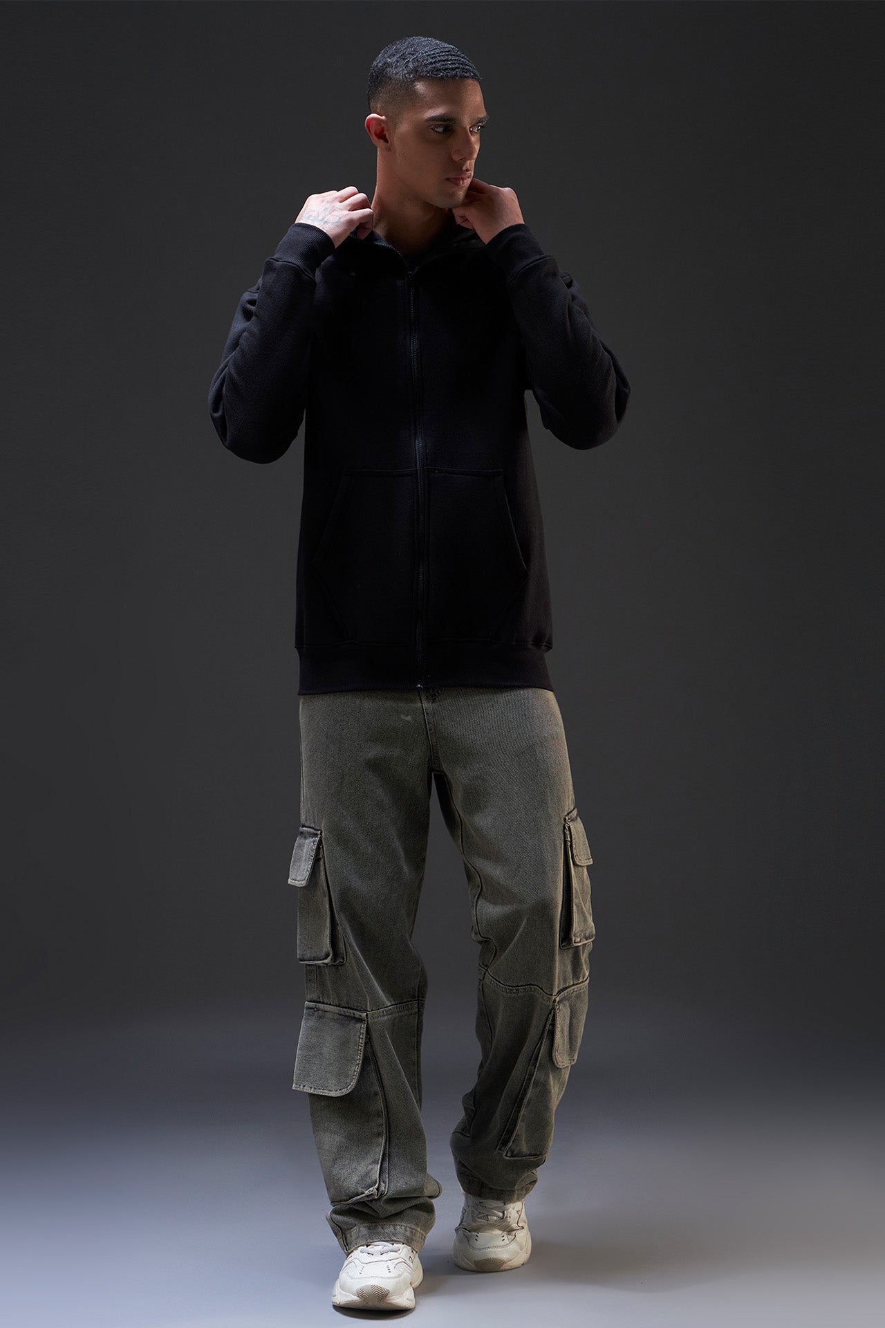 WESTYN Baklava Zip Hoodie – Black