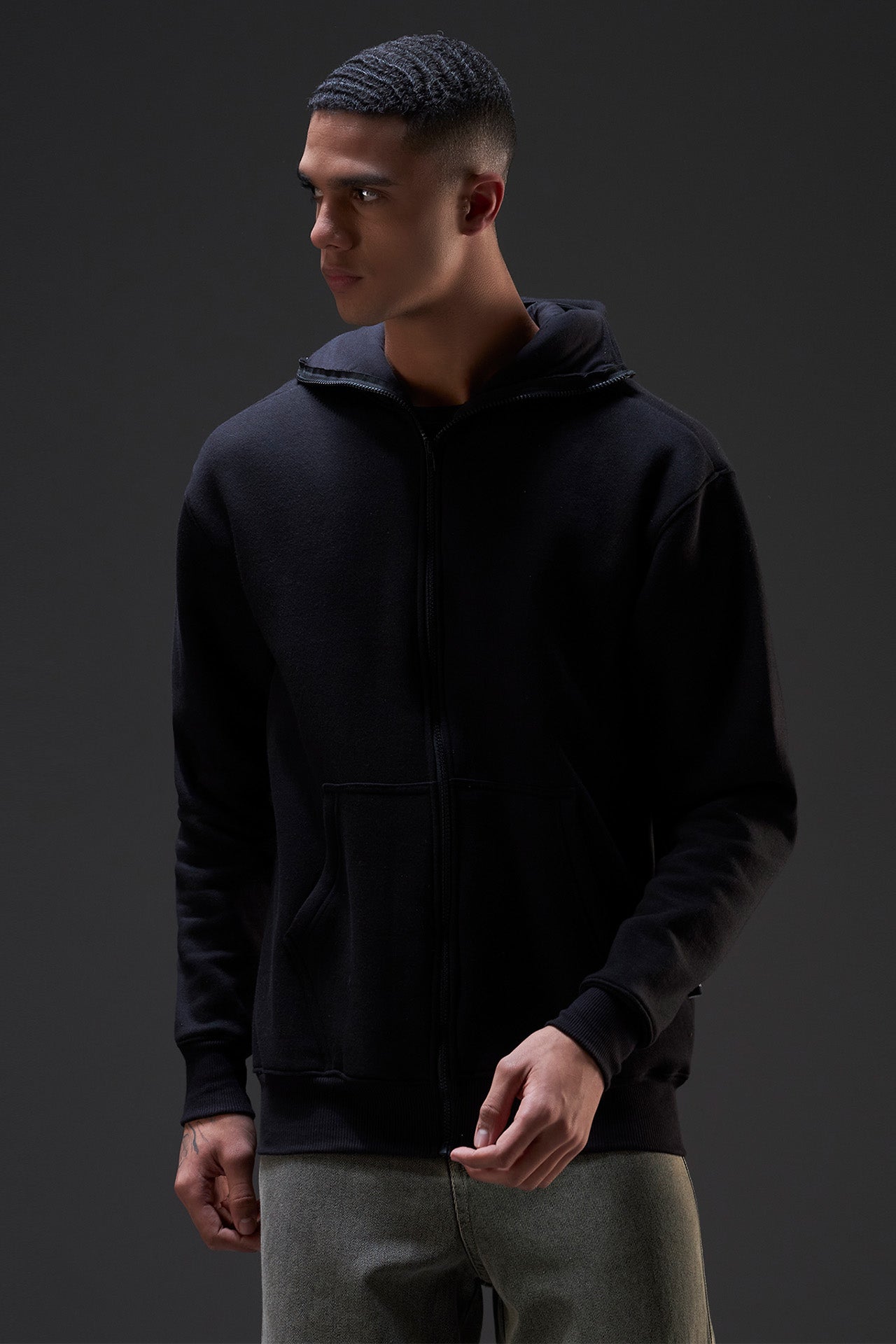 WESTYN Baklava Zip Hoodie – Black