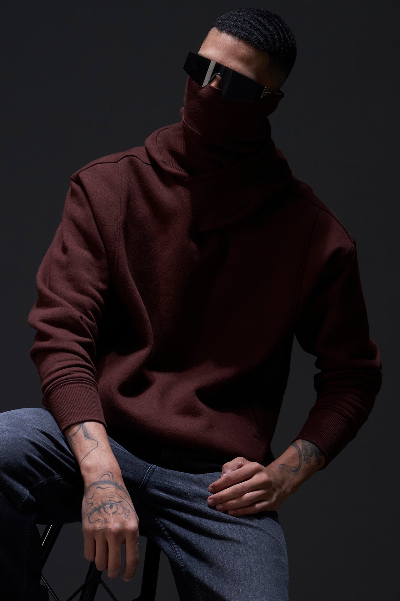 WESTYN Brown Stealth Hood Hoodie