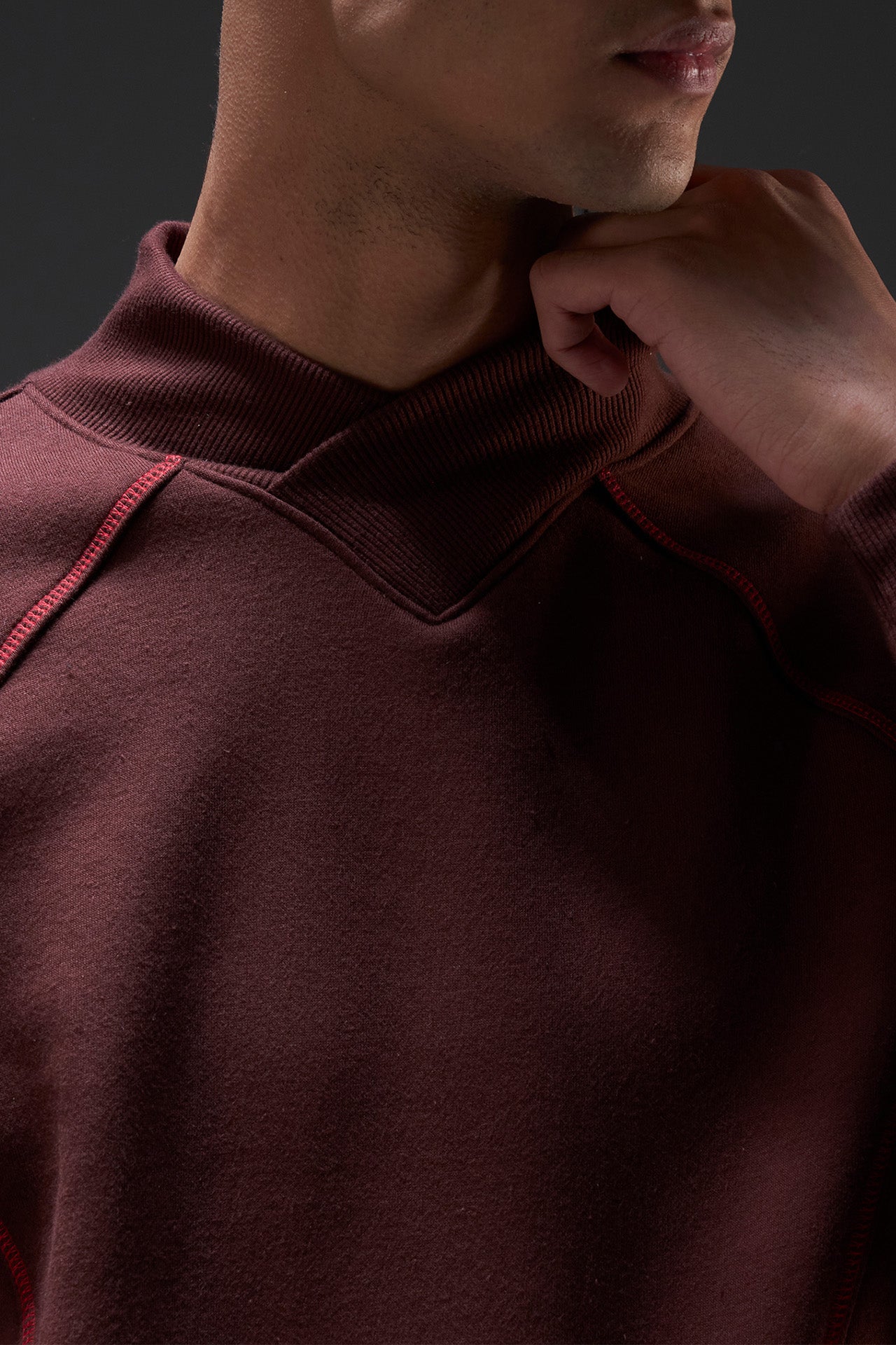 WESTYN Brown Tech-Stitch Sweatshirt