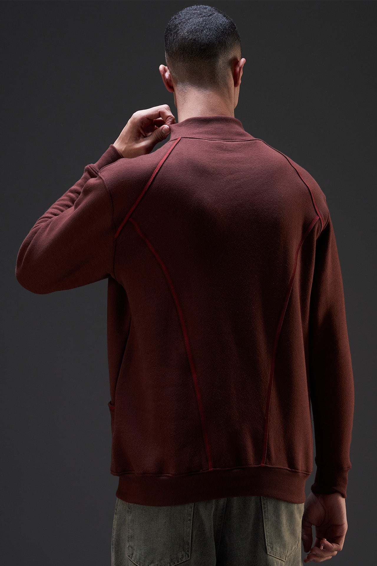 WESTYN Brown Tech-Stitch Sweatshirt