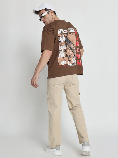 Yeager Brown Oversized T-Shirt